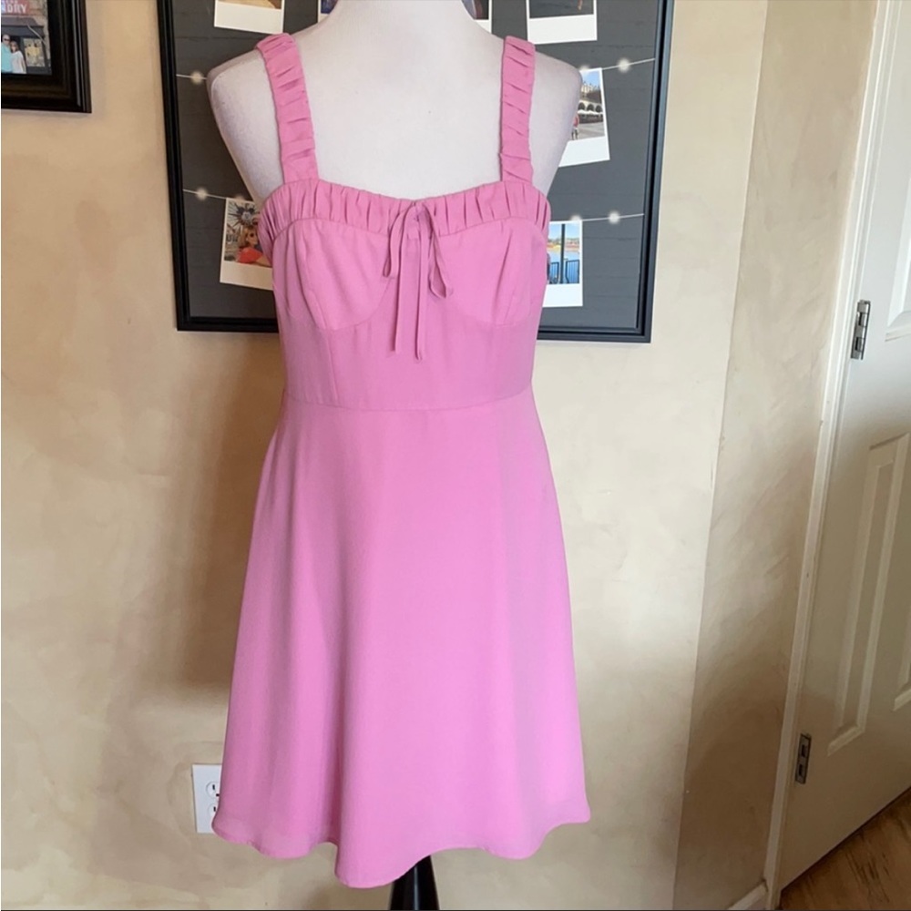 Gianni Bini Jane Tie Front Pink Dress